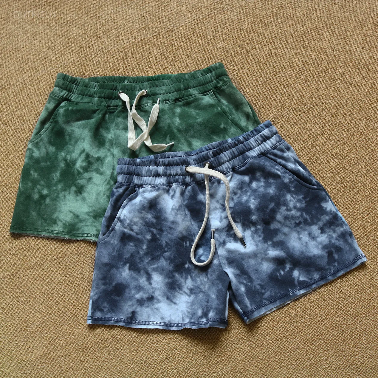 Korean Fashion Hip-pop Style Tie Dye Print Shorts Summer New Spicy Girl Sporty Casual Shorts Y2k Aesthetic Punk Street Pantalon