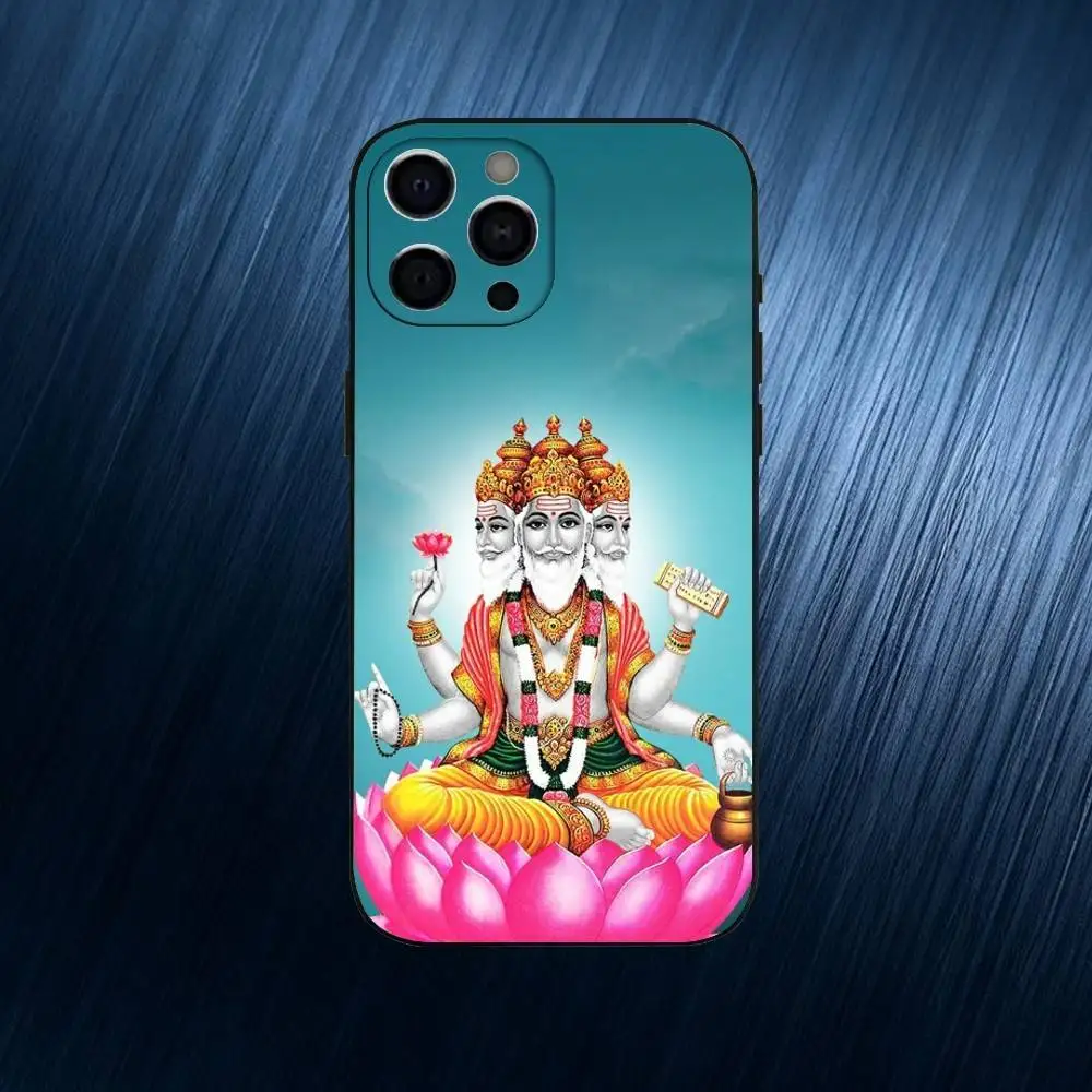 حافظة هاتف براهمان لهاتف آيفون 17,16,15,14,13,12,11 بلس، برو ماكس، غطاء سيليكون ناعم