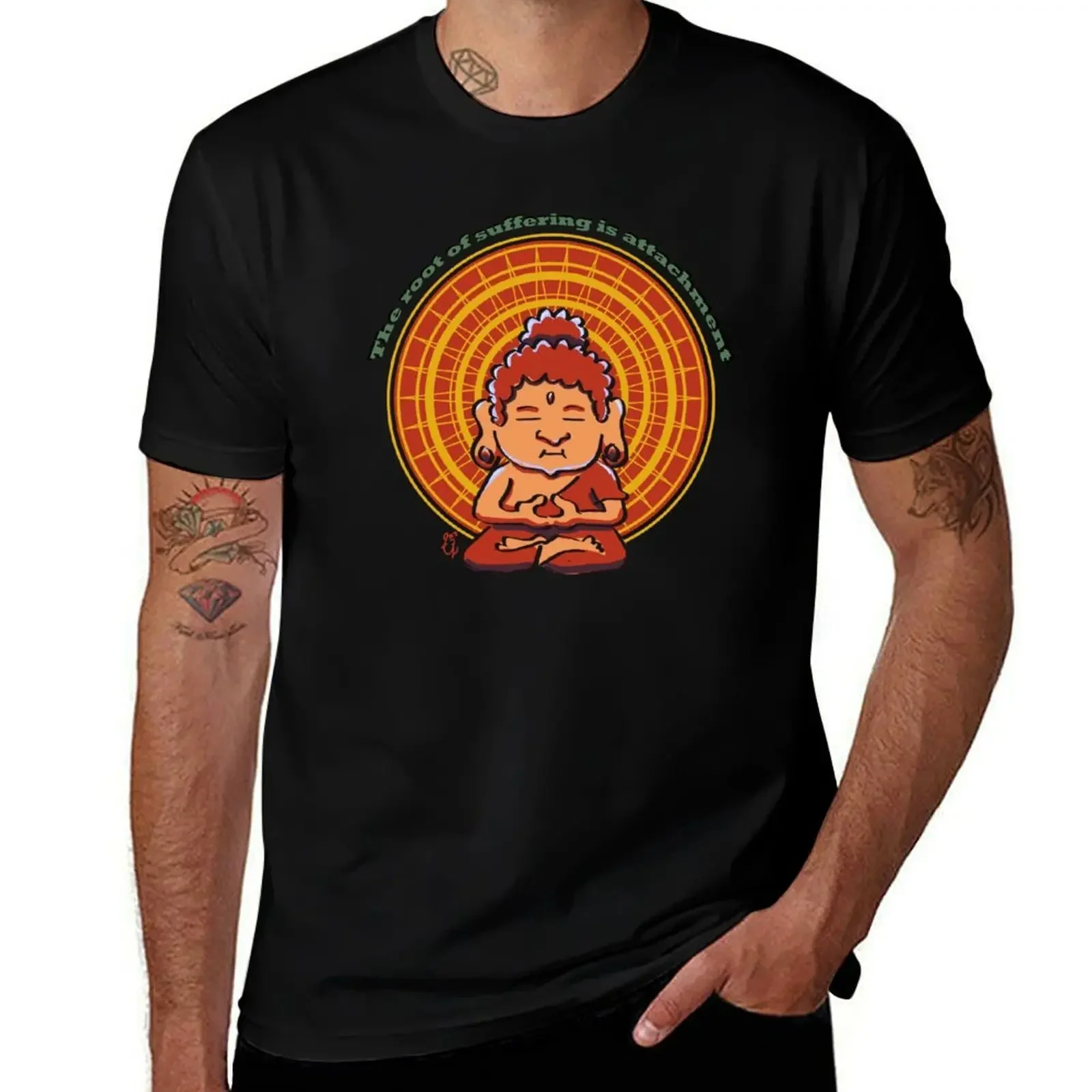 

Buddha T-Shirt Short sleeve tee street wear Aesthetic clothing quick drying big and tall t shirts for men