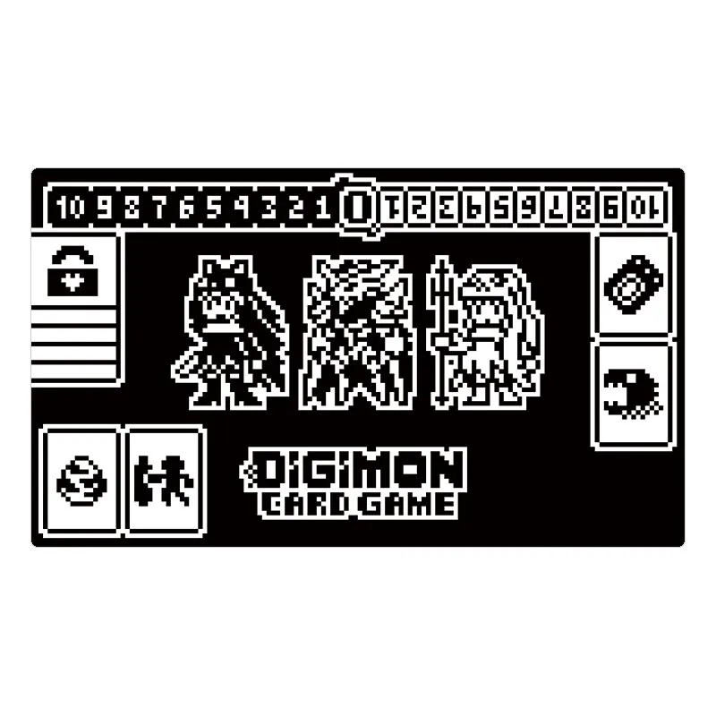 600X350X2Mm Diy Digimon Adventure Pixel Series Card Battle Mat Single Player Board Game Card Duel Plate Battle Mat Gift Toys