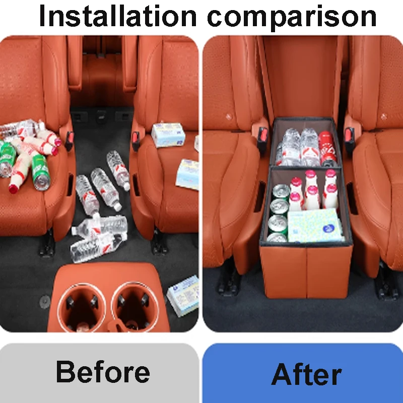 For Huawei AITO M7 2022-2024 Six Seater Second Row Middle Backrest Storage Box Foldable Load-bearing Car Interior Accessories