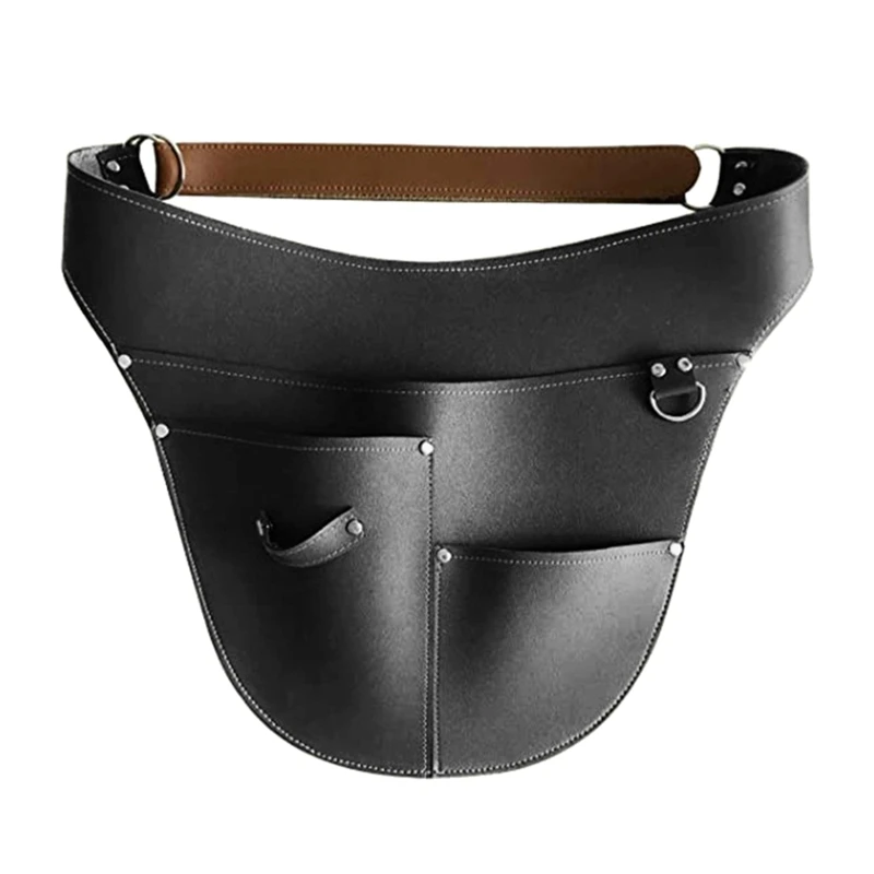 

Mulitfunctional Imitation Leather Garden Tools Belt Holster Adjustable Waist Waterproof Gardening Work Apron Bag