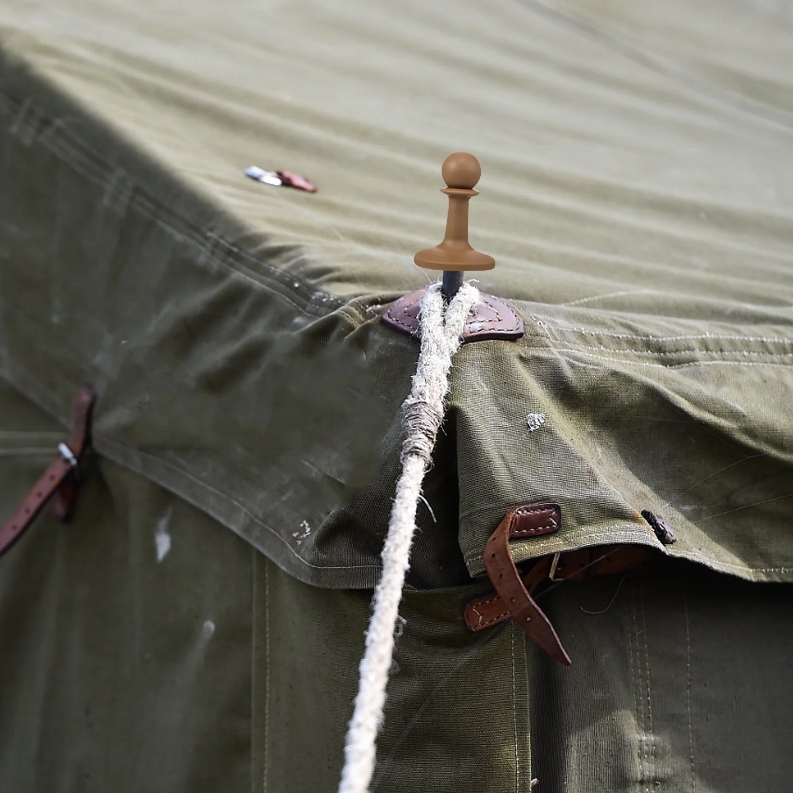 

4Pcs Outdoor Tent Pole Tips Pyramid Tpr Anti Slip Support Poles Canopy Chess Guard Anti Thunder Caps Camping Hiking Garden