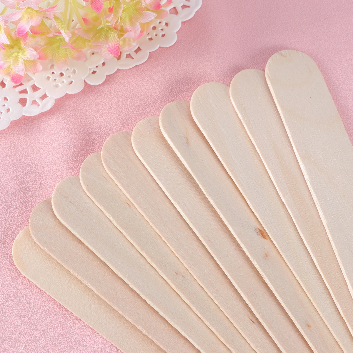 

1pcs Hair Removal Wooden Spatula Tongue Depressors Wax Wax Applying Sticks Applicator Salon Home Use Safe Durable