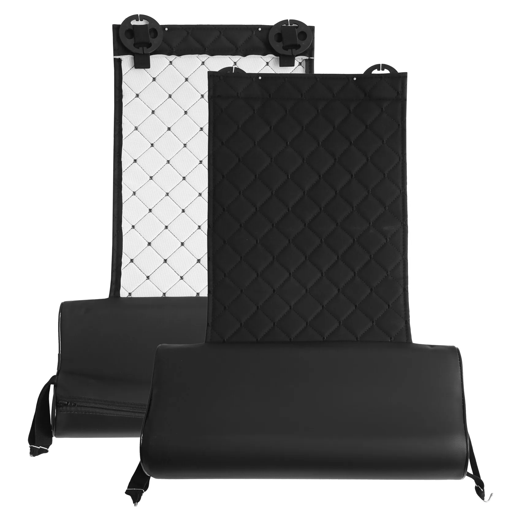 

Classic-Automobile Seat Leather Leg Pad Support Extension Mat Soft Foot Support Leg Leather Cushion Knee Pad Memory Universal