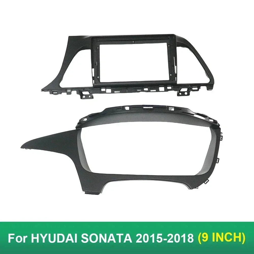 9 inch double din car interior dashboard dvd stereo radio frame fascia panel for Hyundai sonata 7 LF 9 2014-2017