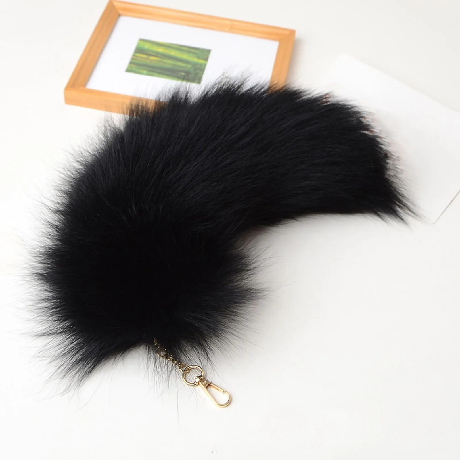 Key Ring Raccoon Coat Tails Chain Keychain Keyring Gift New Tails Key Ring Chain Creative Keychain For Women Men