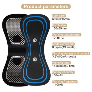 Sie haben einen Puls -Halsklebermassage, zervikale Massage, Rückenpflaster, Muskelstimulator, Schmerzlinderungskissen, Dutzende -Tragen, 8 Modi 10 Hauptverkaufssalbe für Dolores Muscle - №3