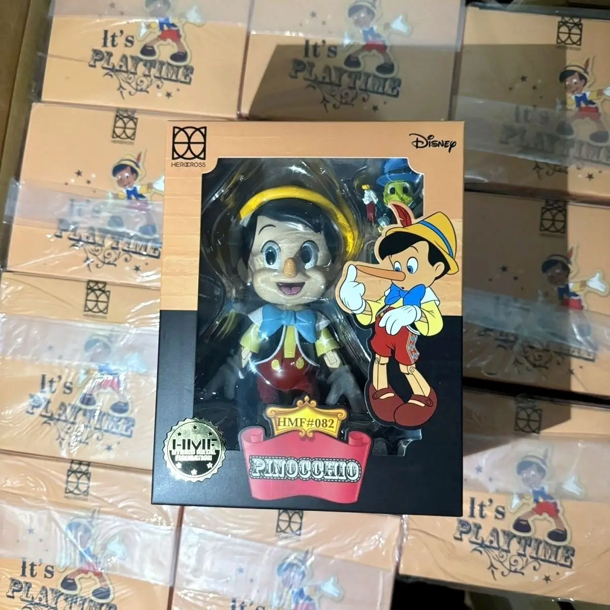 Genuine HEROCROSS The Adventures of Pinocchio Cricket Alloy Super Mobile Trendy Play Handmade Model Gift