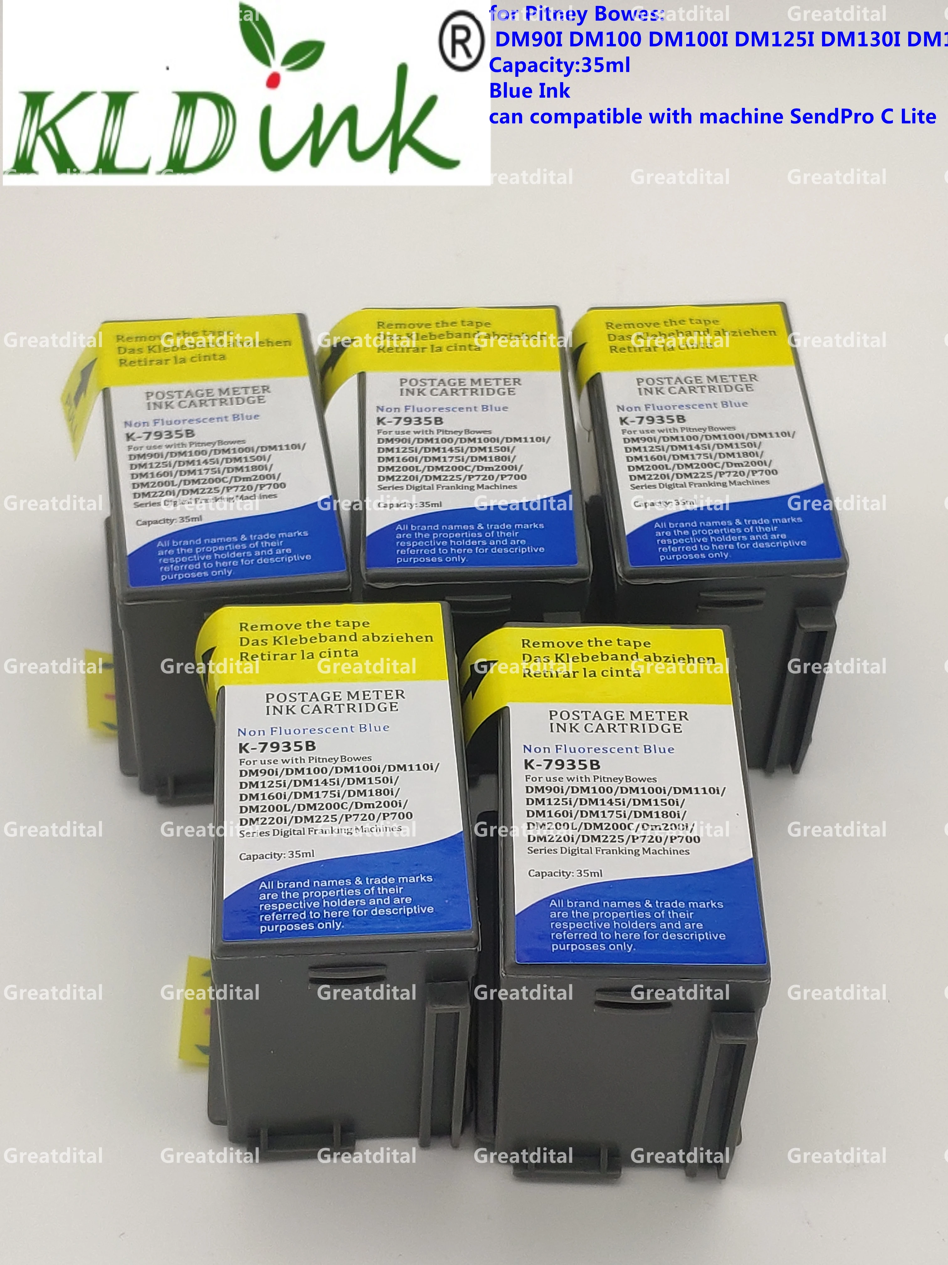 1pc 793-5 793-5SB 793-5Bl 4137935BI Blue Ink  for Pitney Bowes DM100 DM200 DM100i DM200L DM90i DM125i Meter