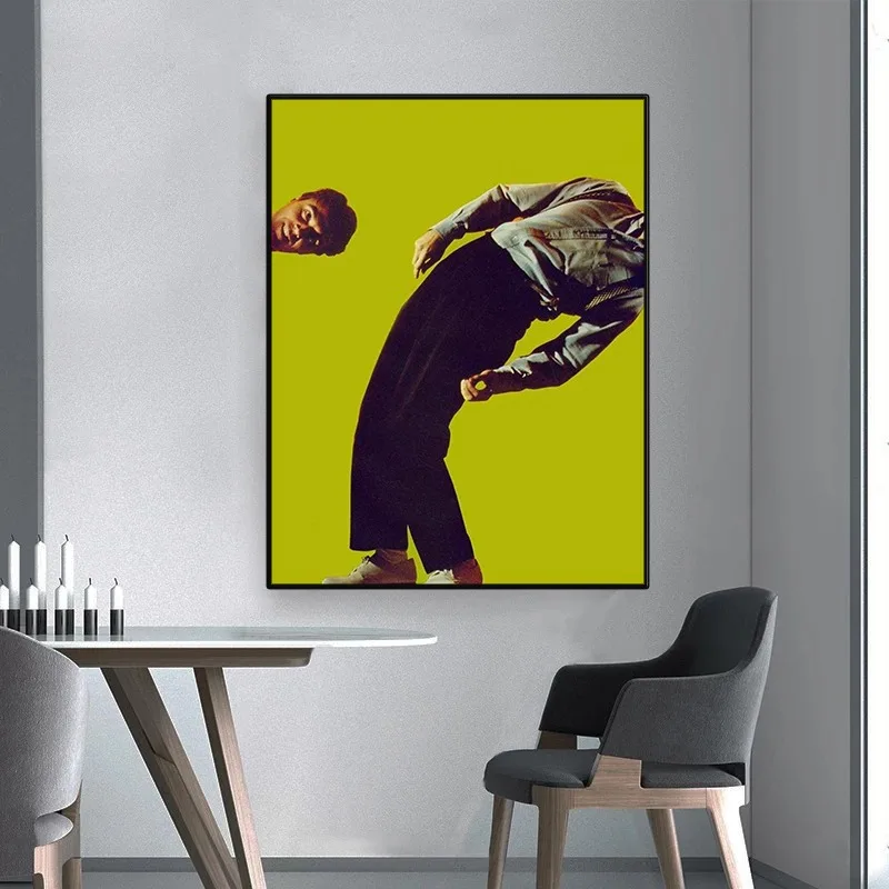 David Byrne Talking Heads New Wave Poster Vintage 80s Music Abstract Canvas Painting Wall Art Picture for Living Room Home Decor