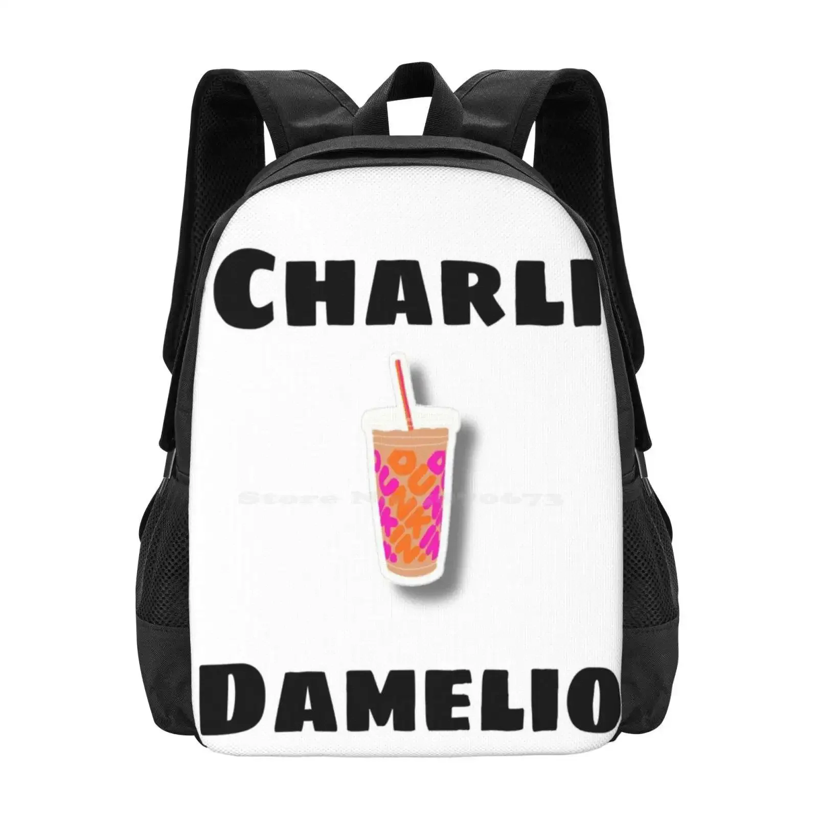

Charli Damelio Hoodie Design Fashion Pattern Design Travel Laptop School Backpack Bag Charli Damelio Tikoktok Charli