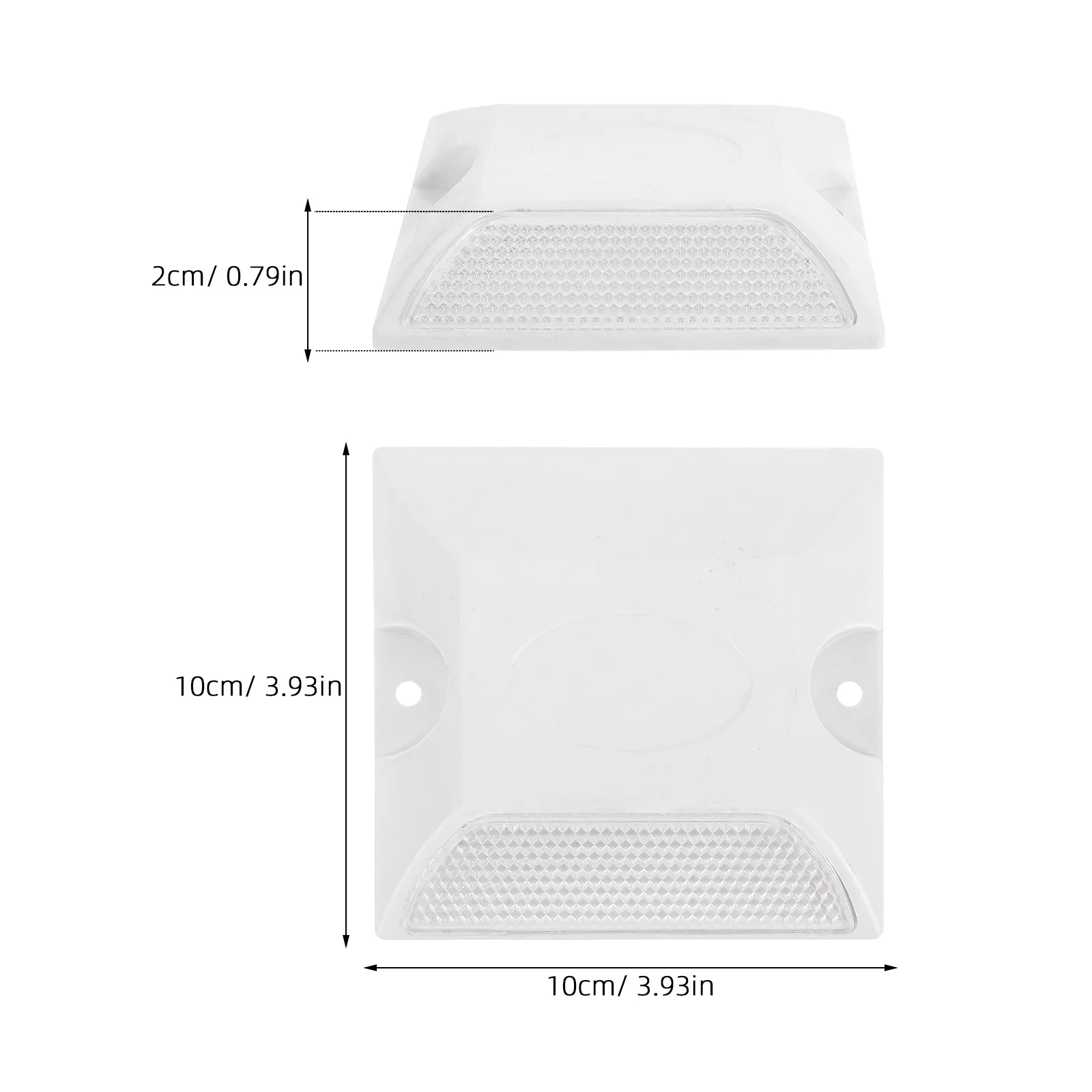 4pcs Reflective Delineator Driveway Markers Snow Plowing Plastic Parking Space Gravel High Visibility Sturdy Construction Road