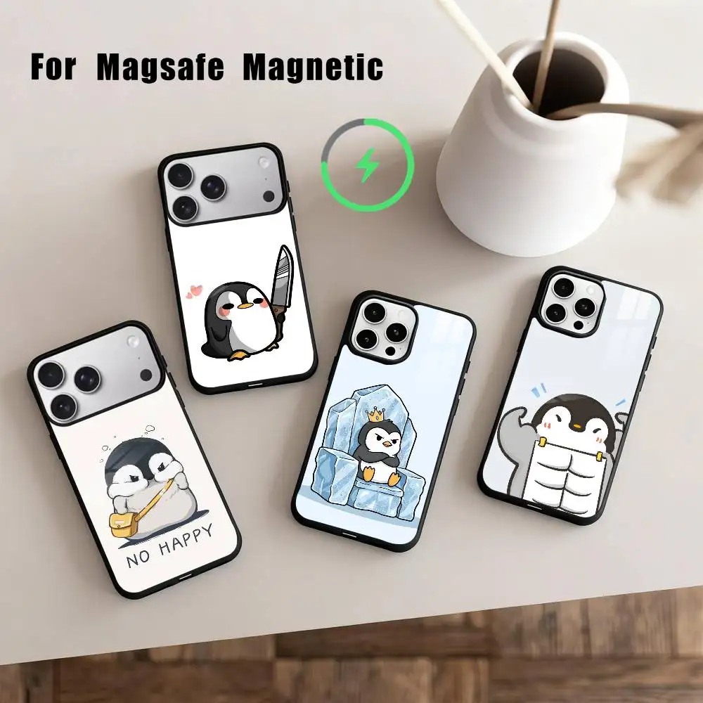

C-Cartoon-N P-Penguin Phone Case For iPhone 17,16,15,14,13,12,Plus,Pro,Max for Magsafe Magnetic Wireless Charging