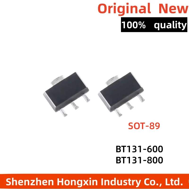 10 pieces of bidirectional thyristor BT131-600-800 BT-131-600C 1A 600V/800V SMT SOT-89