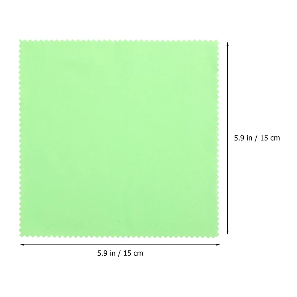 6Pcs Reusable Instrument Cleaning Cloth Dual-Function Wipe and Polish Cloth for Guitar Violin Piano Trumpet Sax Flute Tuba Brass