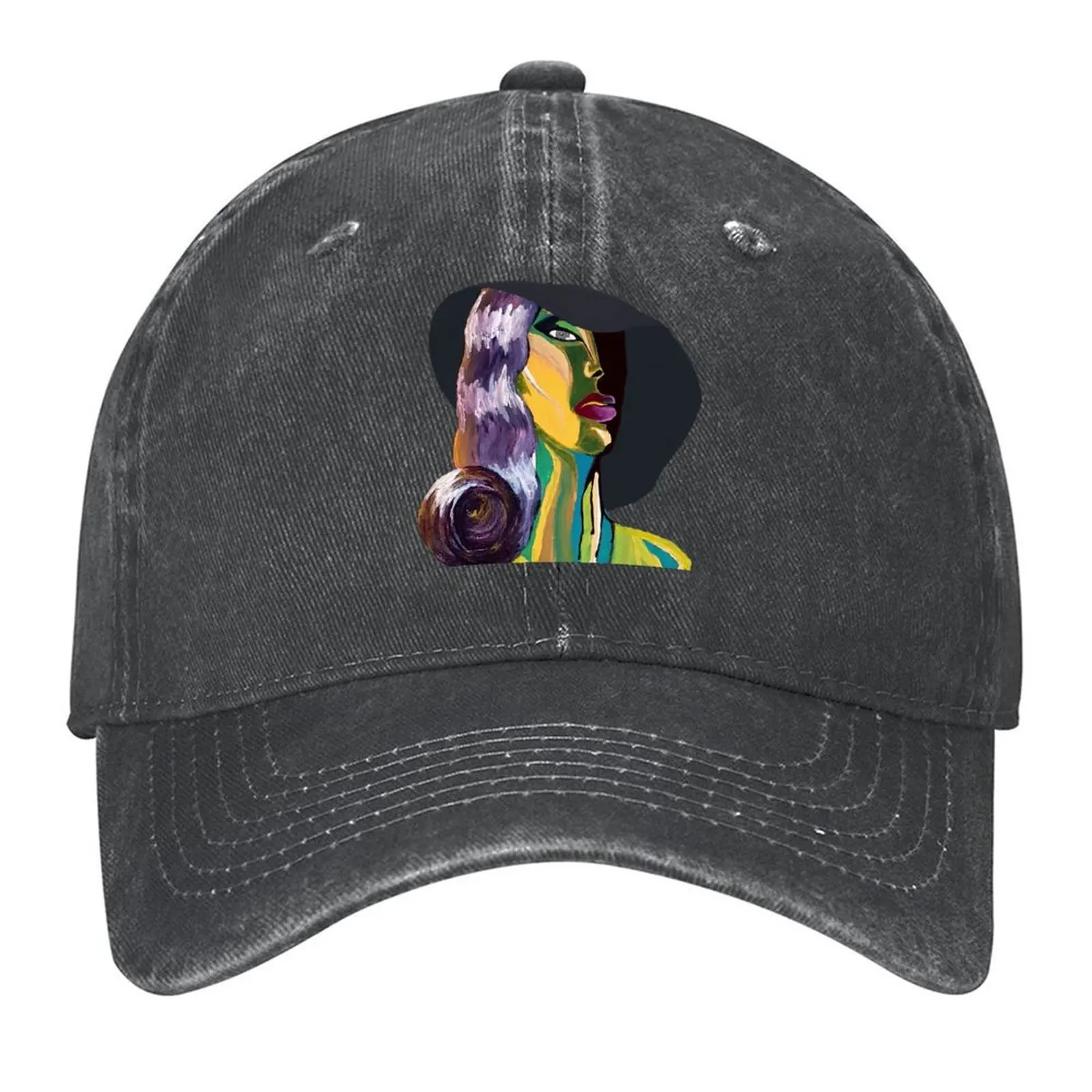 

2026 The Paranoia (Noir Woman In A Topless Hat) Baseball Cap Big Size Hat Dad Hat Beach Luxury Man Cap Golf Women Men's