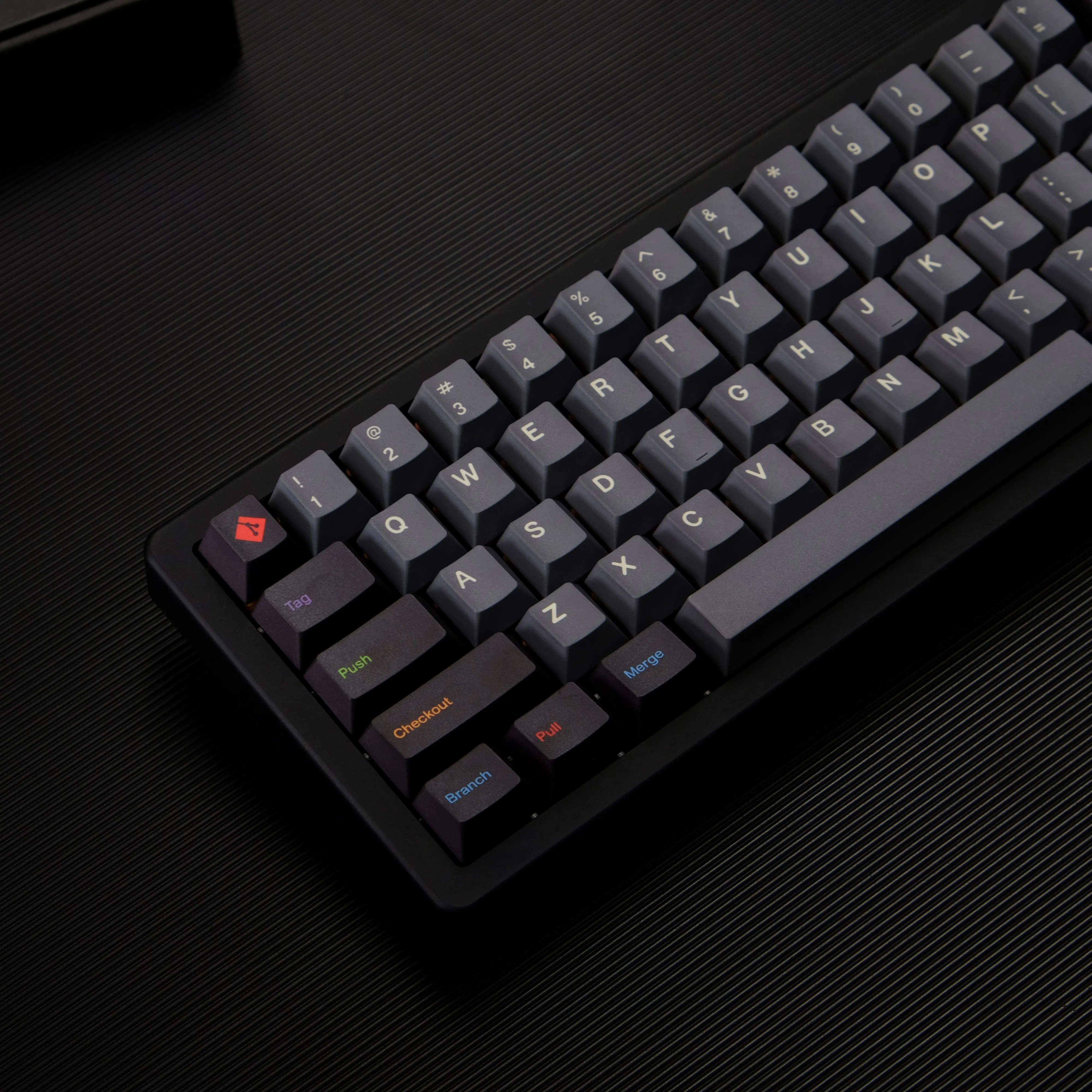 Cherry Profile PBT Coder tema GIT143/Keycaps Reguler untuk Keyboard Mekanis Cherry MX Switch