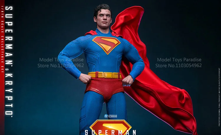 HOTTOYS HT MMS812 1/6 تحصيل اللعب سوبرمان كريبتو بطل السوبر الجندي 12 بوصة عمل نموذج لجسم الهدايا