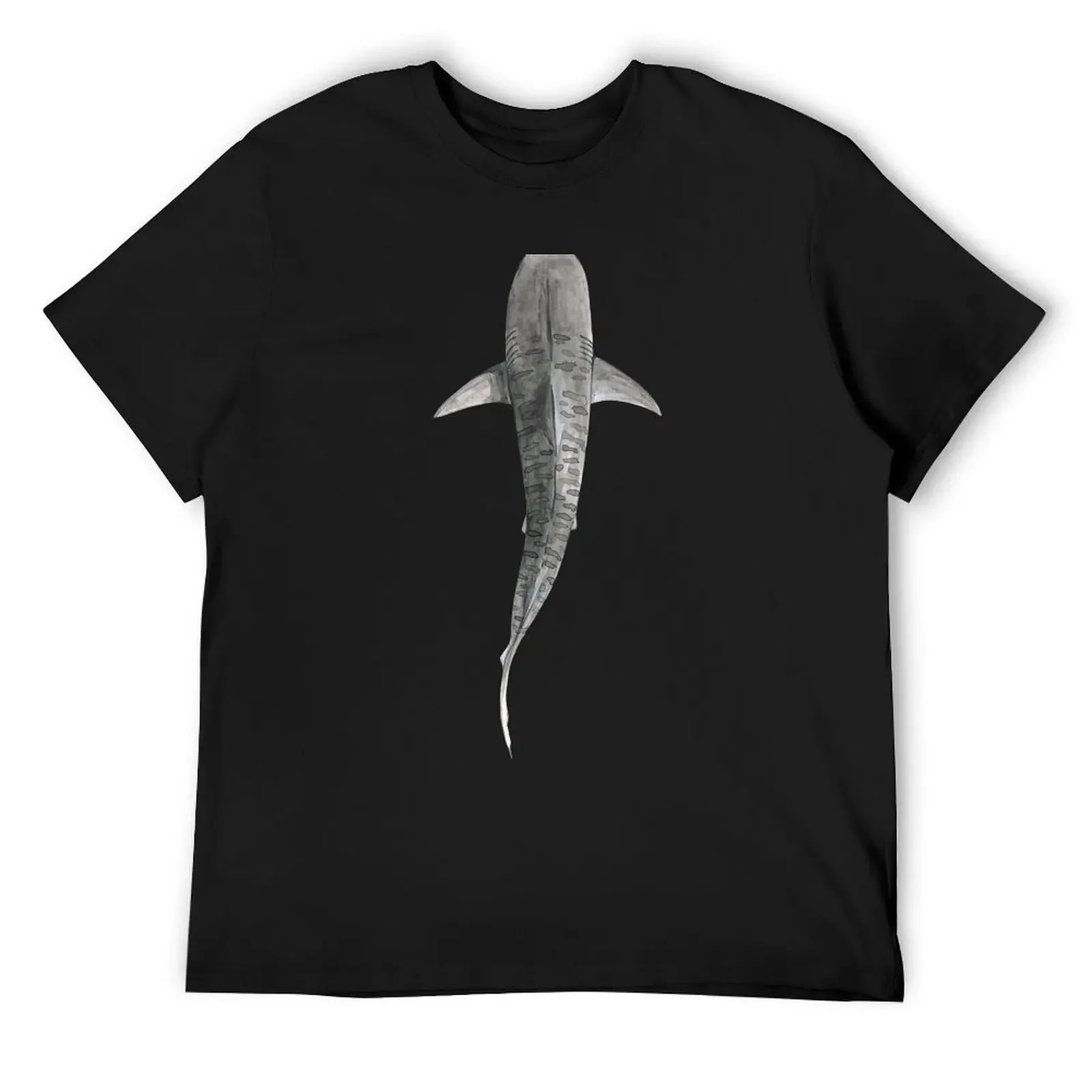

TIGER SHARK-Galeocerdo cuvier (above) navy blue T-Shirt blacks vintage graphic tee Short sleeve tee designer t shirt men