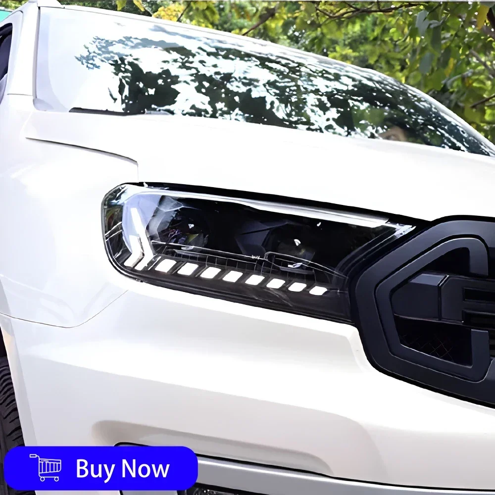 

Для Ford Ranger 2016-2020 автомобильные передние фонари, светодиодные автомобильные фары в сборе, обновление Audi Q7 Style Dynamic 2, аксессуары для линз проектора