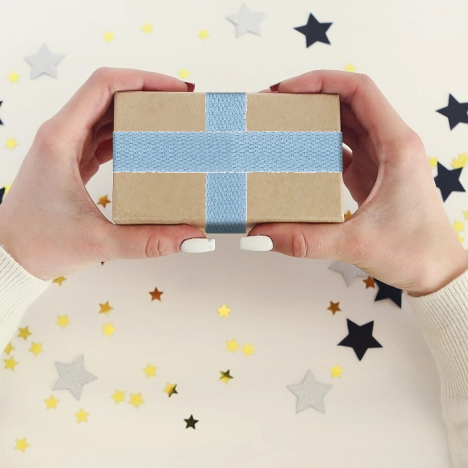 

Cotton Webbing Bag Strap Webbing Multipurpose for Shoes Boots Hats Costumes Decoration Flowers Gift Wrapping Cloth Art