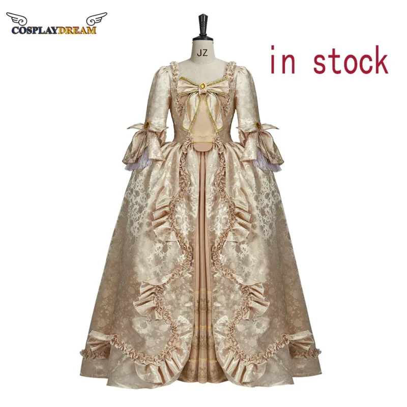 (In stock)Queen Charlotte cosplay dress WOMEN'S Rococo ball gown Queen Charlotte resert era fancy dress luxury long dress hs9137