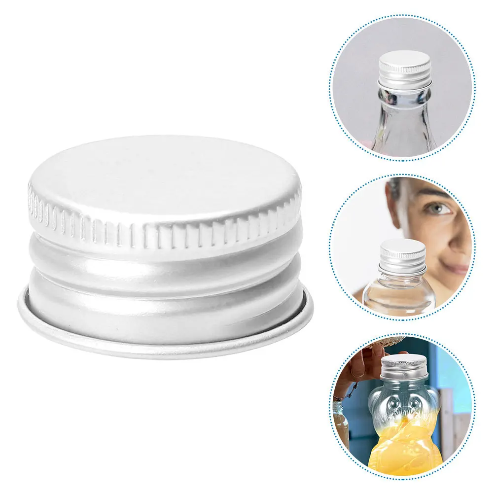 

50pcs Aluminum Screw Tops 28Mm Reusable Airtight Caps For Canning Jars Milk Bottles Travel Storage Container Lid Dispenser