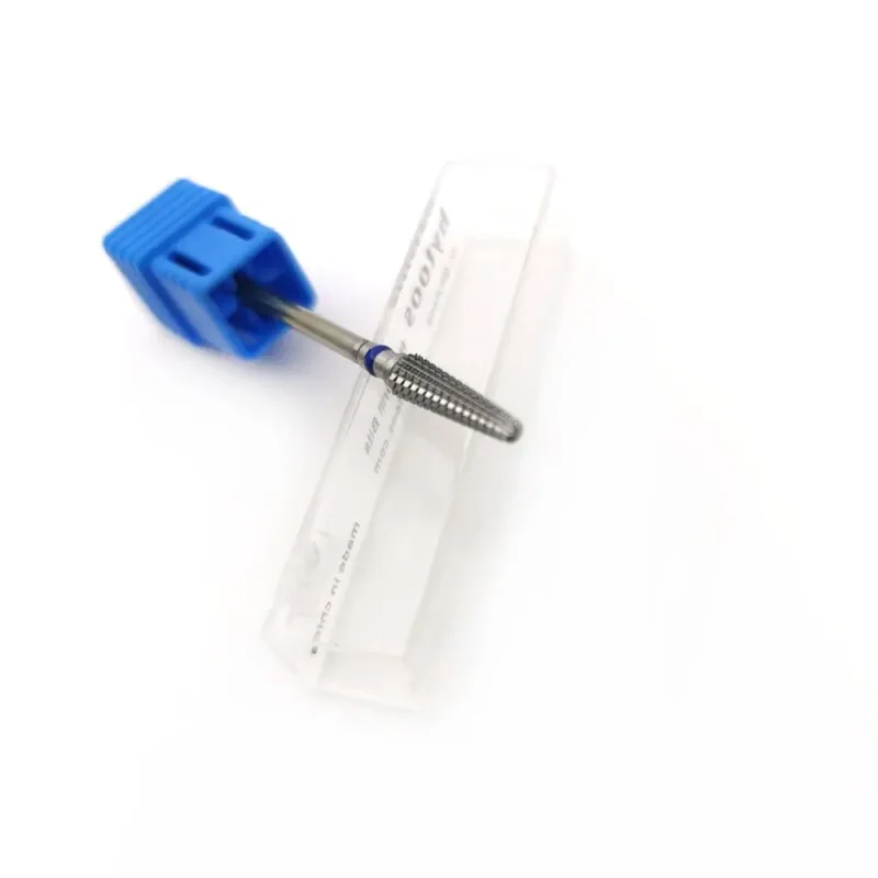Broca para uñas cónica de carburo de tungsteno, brocas rotativas de 3/32 "para manicura, accesorios de taladro eléctrico, herramienta de fresado de uñas