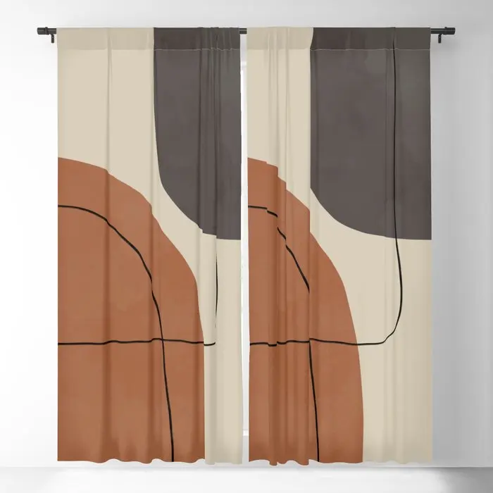 

Modern Abstract Shapes #1 Blackout Curtains 3D Print Window Curtains For Bedroom Living Room Decor Window Treatments