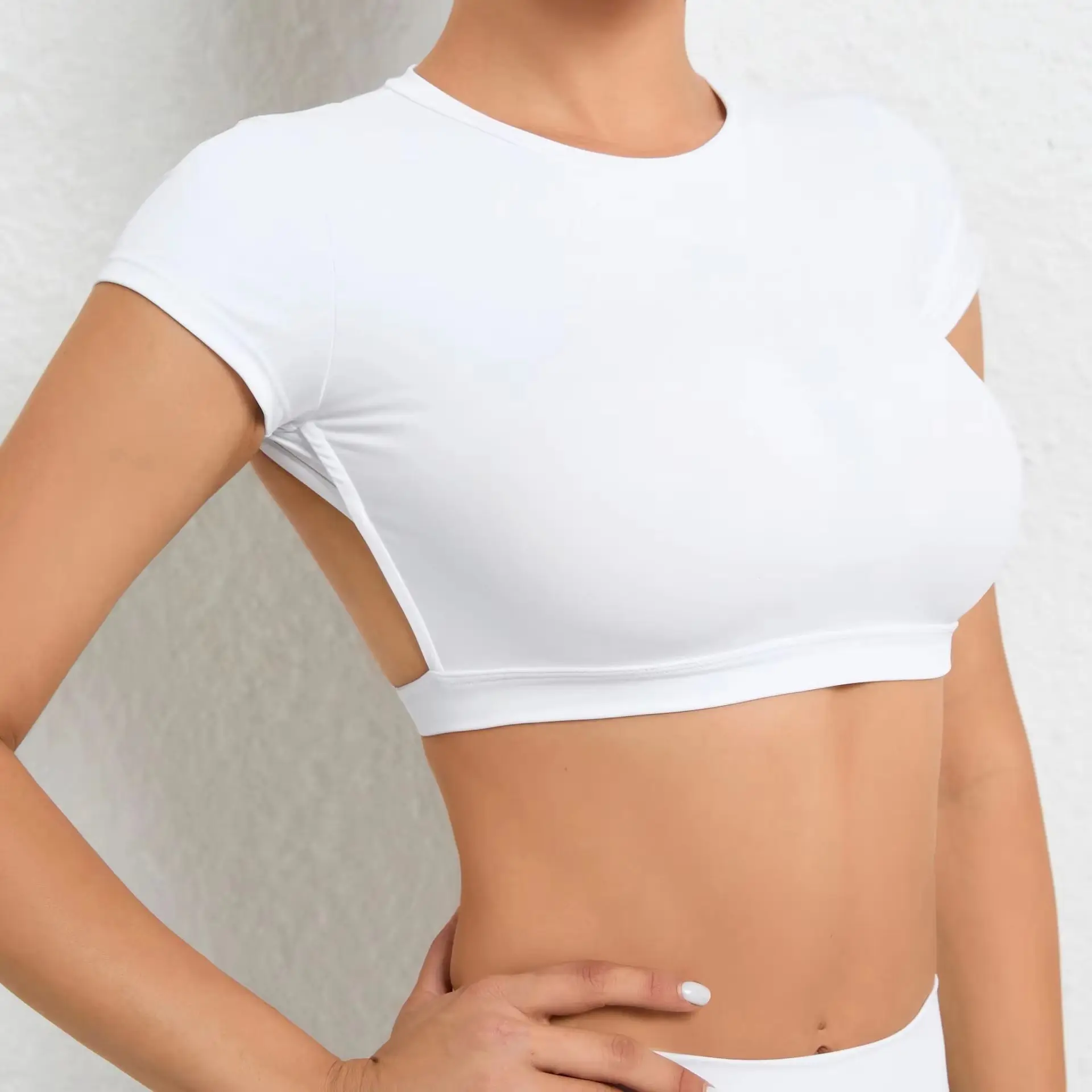 

Women Sports Shirts Breathable Workout Tops Fitness Sportswear Female Backless Yoga Clothing Sport Crop Tops Women Gym Top
