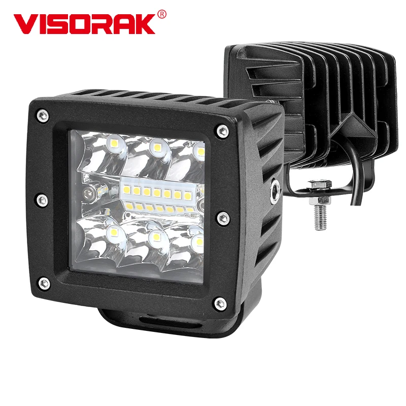 

3" SUV Offroad 4x4 Flush Mount Bumper LED Pods Work Light Truck Car Hood Auxiliary Roof Driving Lamp For Motorcycle 4wd Jeep