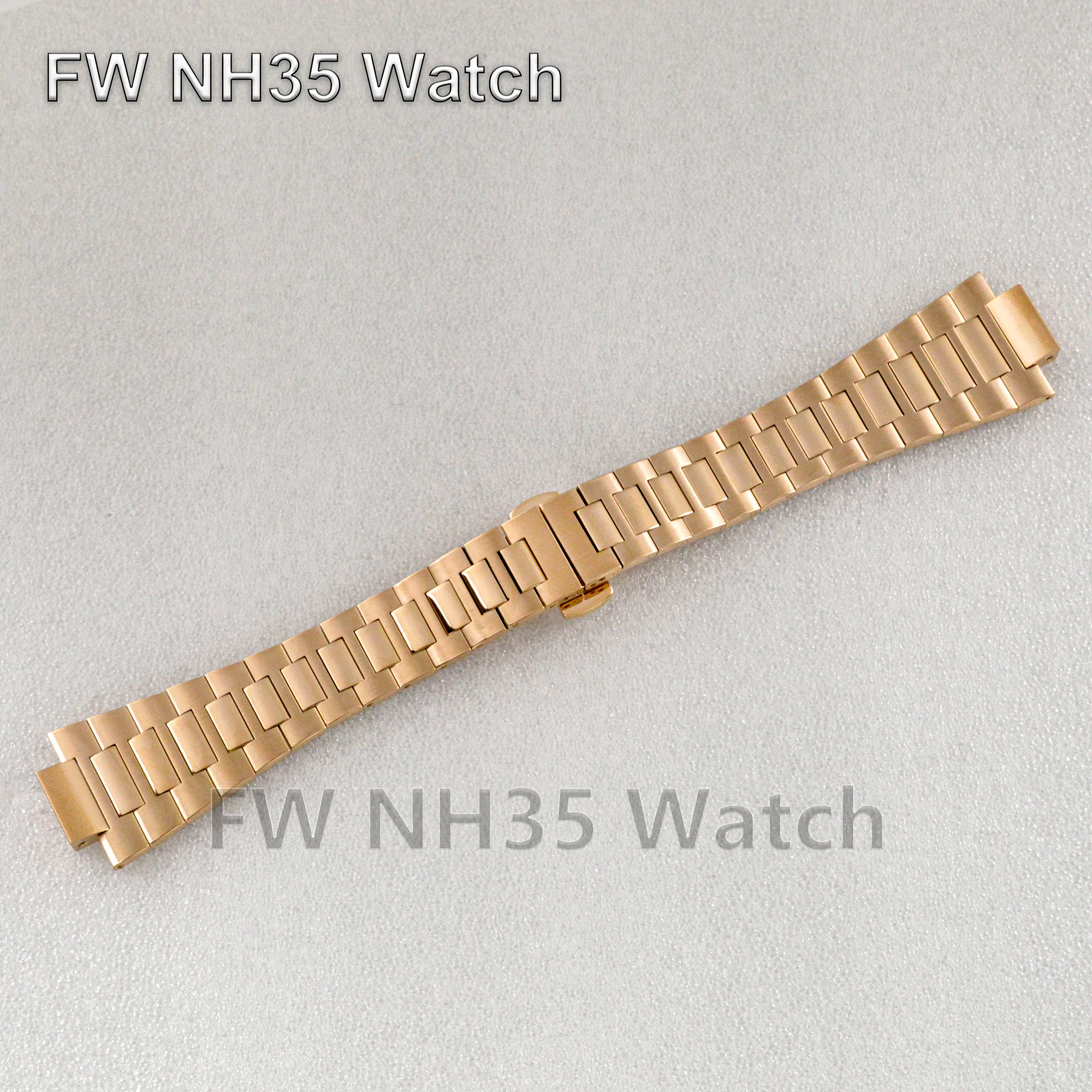 

Watch Strap for Nautilus 25mm Solid 316L Stainless Steel Butterfly Buckle Watch Band Watch Accessories Silver Gold Bracelet