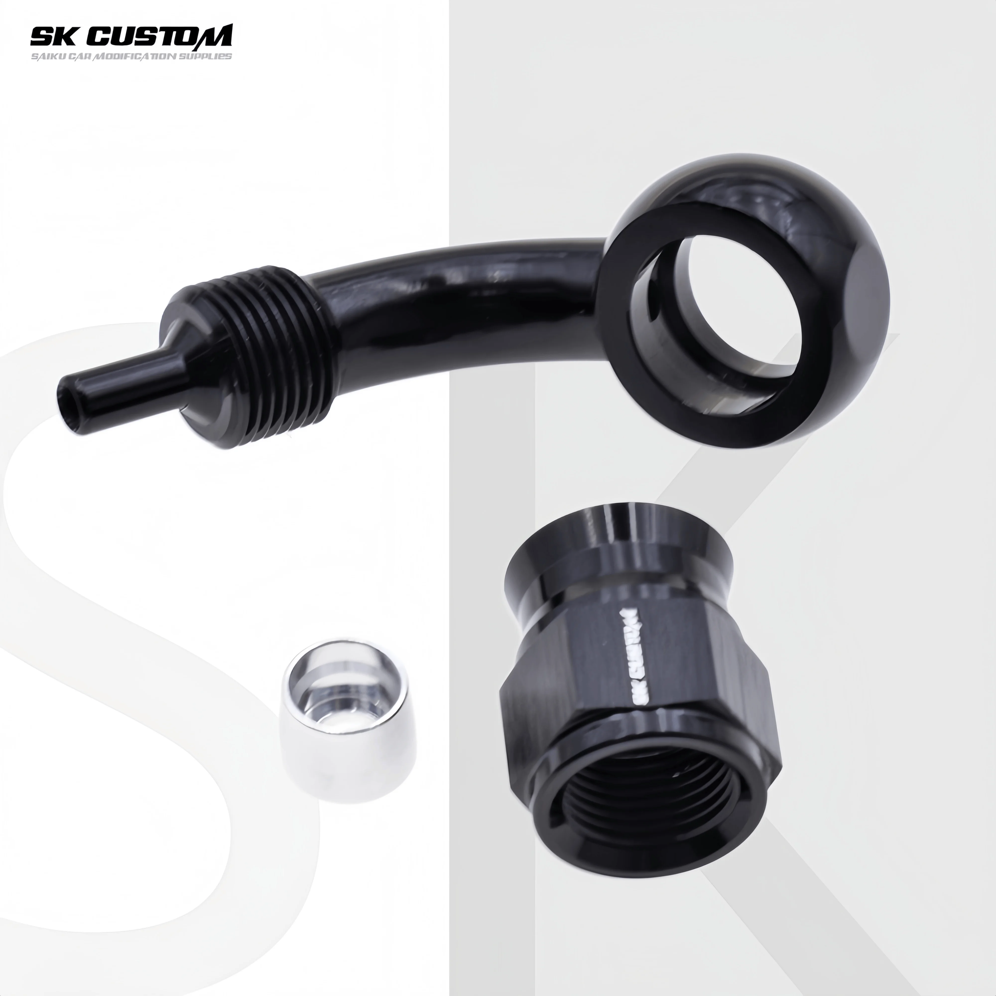 PTFE AN3 45 Degree Brake Line Fitting 10MM For Motorcycle Hydraulic Brake Hose End Adapter