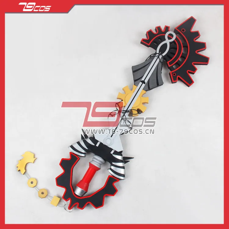 Game Kingdom Hearts Aqua Key Sword Cosplay Prop Halloween Christmas Fancy Party Costumes Accessories
