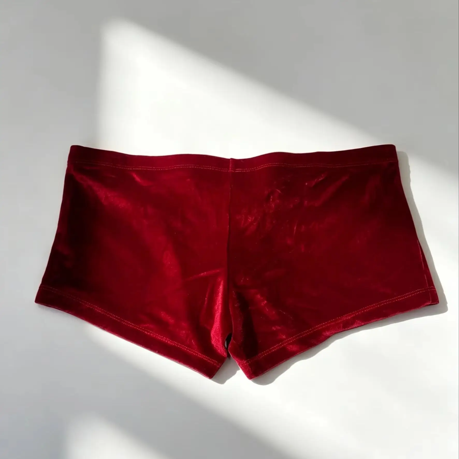 【Customized for Christmas】1Pc Men's High-Quality Velvet Sexy Underwear, Featuring Bowknot and Bell Christmas Design