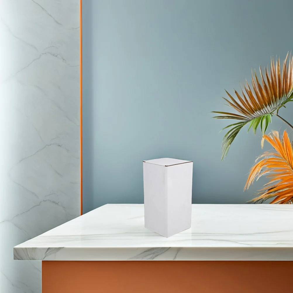 5 ชิ้นกล่องกระดาษลูกฟูกสีขาวบรรจุภัณฑ์สำหรับการส่งไปรษณีย์การขนส่งธุรกิจขนาดเล็กใช้พับได้กล่องรีไซเคิล