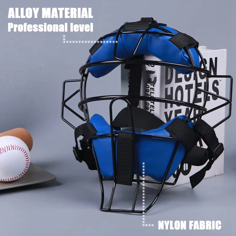 Full-Face Baseball Catcher Mask,Lightweight Secure Fit Provides Protection And Comfort ,Does Not Obstruct View Easy To Use