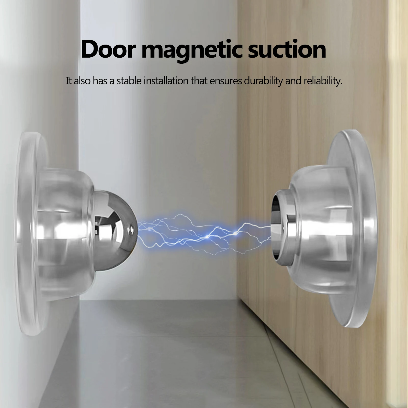 Magnetic Door Catch Security Door Stopper Door Stops Wall Protector Adhesive Stainless Steel Door Magnetic Catch Hold Keep Door