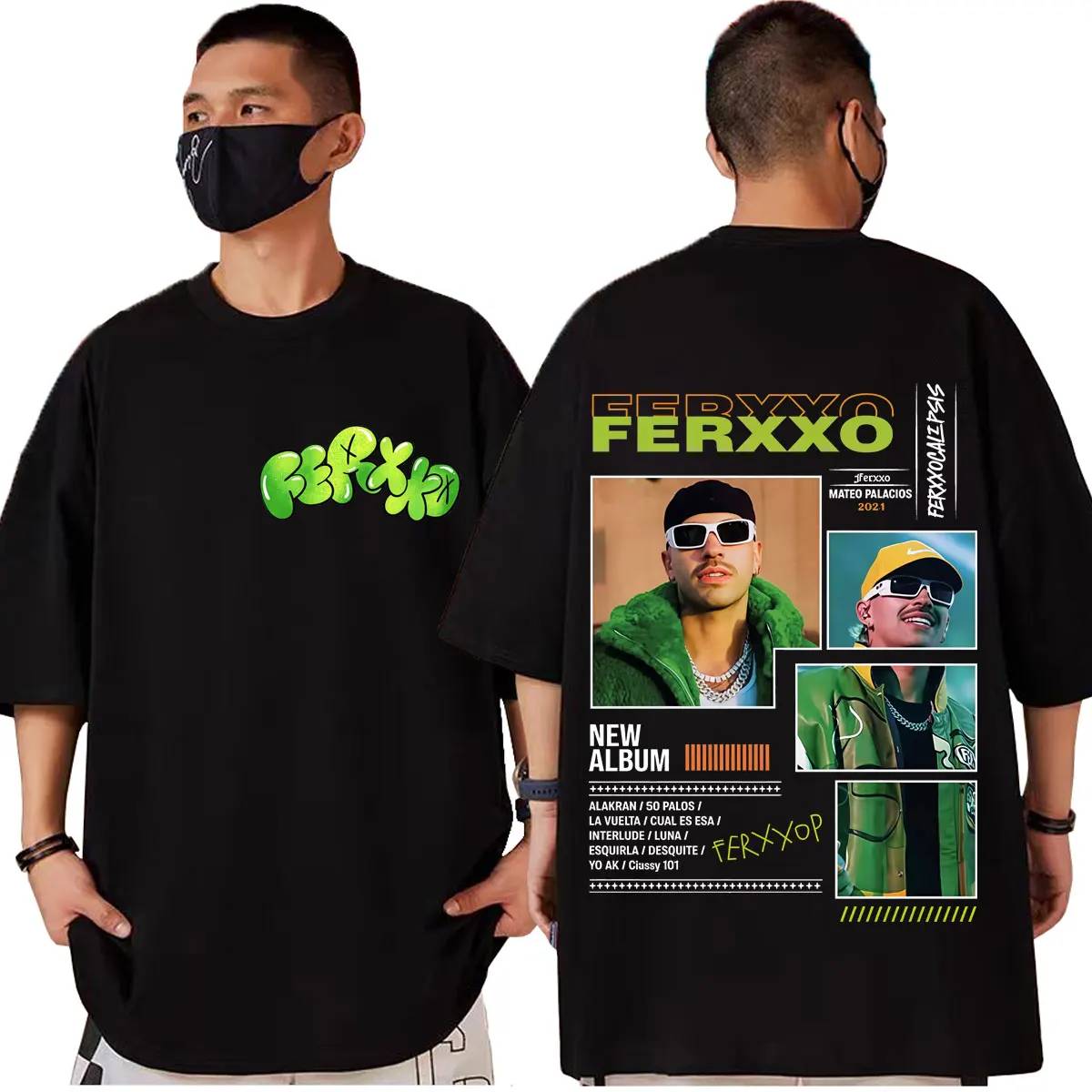 

Rapper Feid Ferxxo Graphic T Shirts Men Women Clothing Fashion Hip Hop Short Sleeve T-shirt Summer Casual Loose Cotton T-shirts