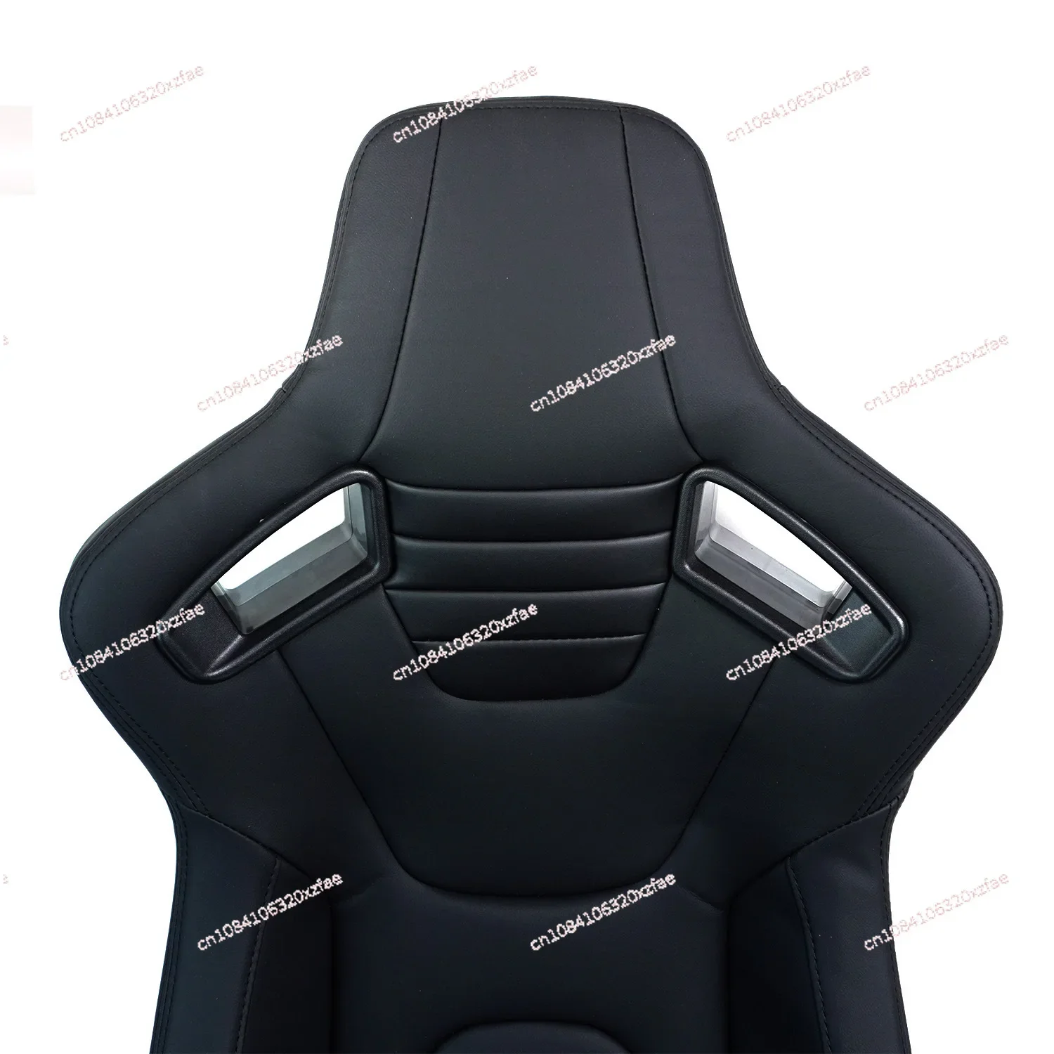 Car seat modified e-sports chair with slide all black carbon pattern PVC leather racing simulation driver seat universal