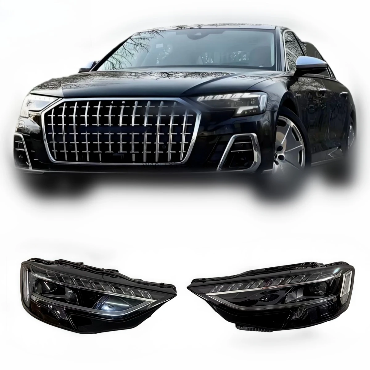 

For A8 left and right daytime running lights, 23 headlights, A8D5 D5pa s8, Hoshi version car lighting system