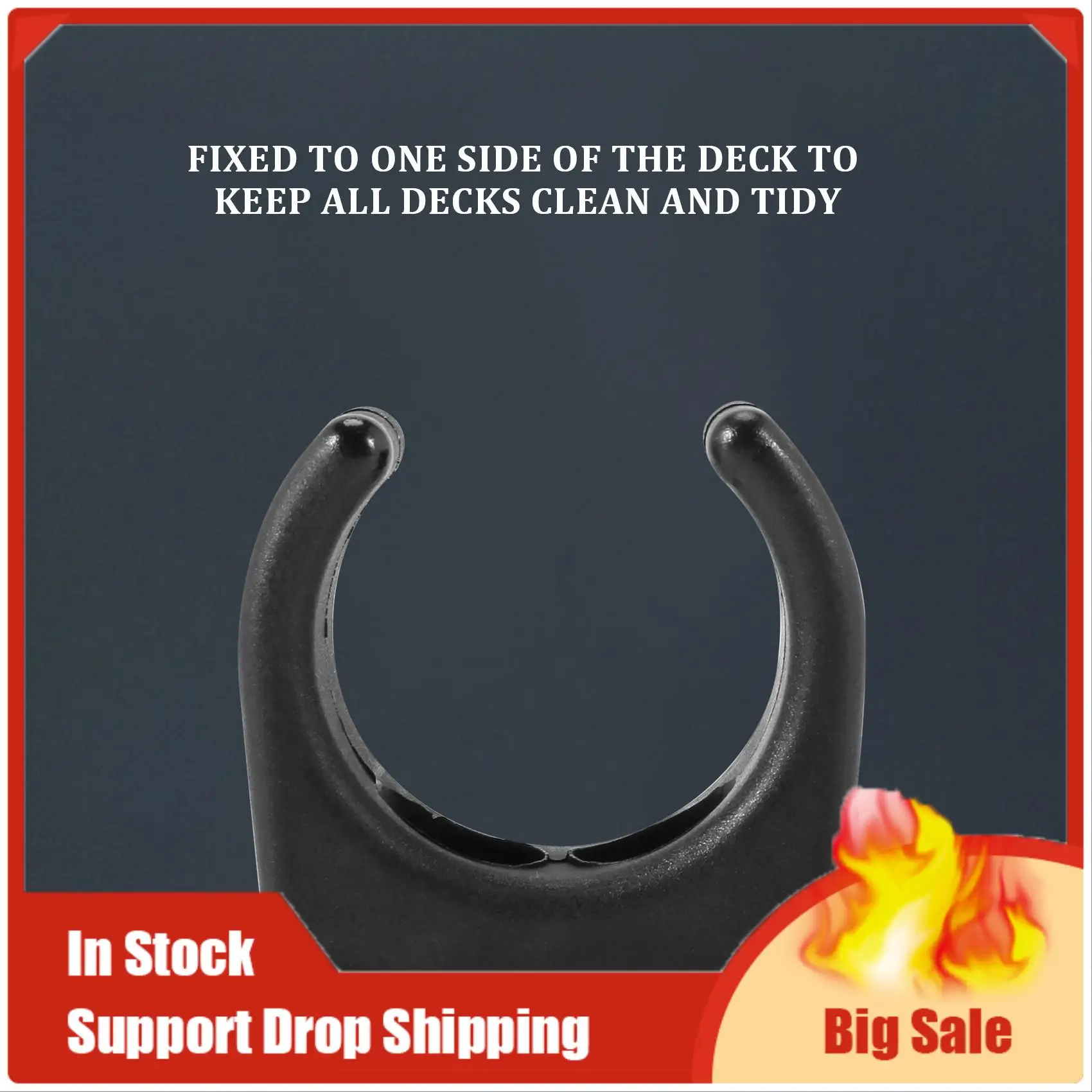 A35f novo 2 pçs clipe de escada de náilon barco gancho clipe para tamanho 1-1/4 Polegada diâmetro por conjunto uv acessórios marinhos iate barco