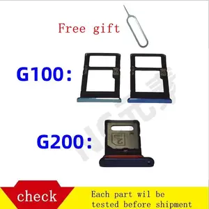 Bilashmart SIM Card Tray : Replacement Motorola Moto G100 G200  Quality Perfect Fit Sim Card Holder Slot adapter and Micro SD Card Tray