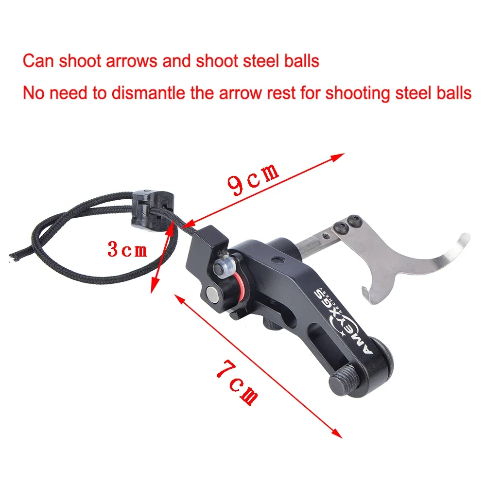 1pc Archery Drop Away Arrow Rest CNC Metal Can Shooting Steel Balls High Speed for Right Hand Compound Bow Arrow Rest Hunting