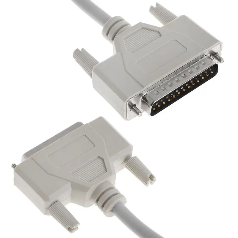 Printer Cable DB25 Male to Female 25 Pin Extension Line Parallel Port Computer 3