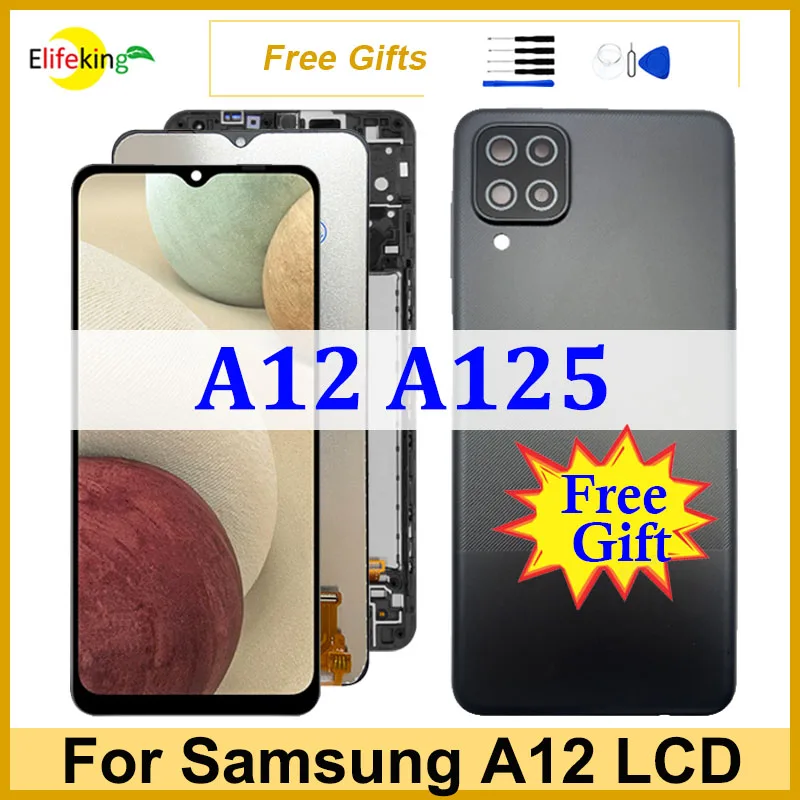 

6.5" LCD For Samsung Galaxy A12 A125 Display Screen A125F A125F/DSN A125M A125U Touch Panel Digitizer Assembly Replacement