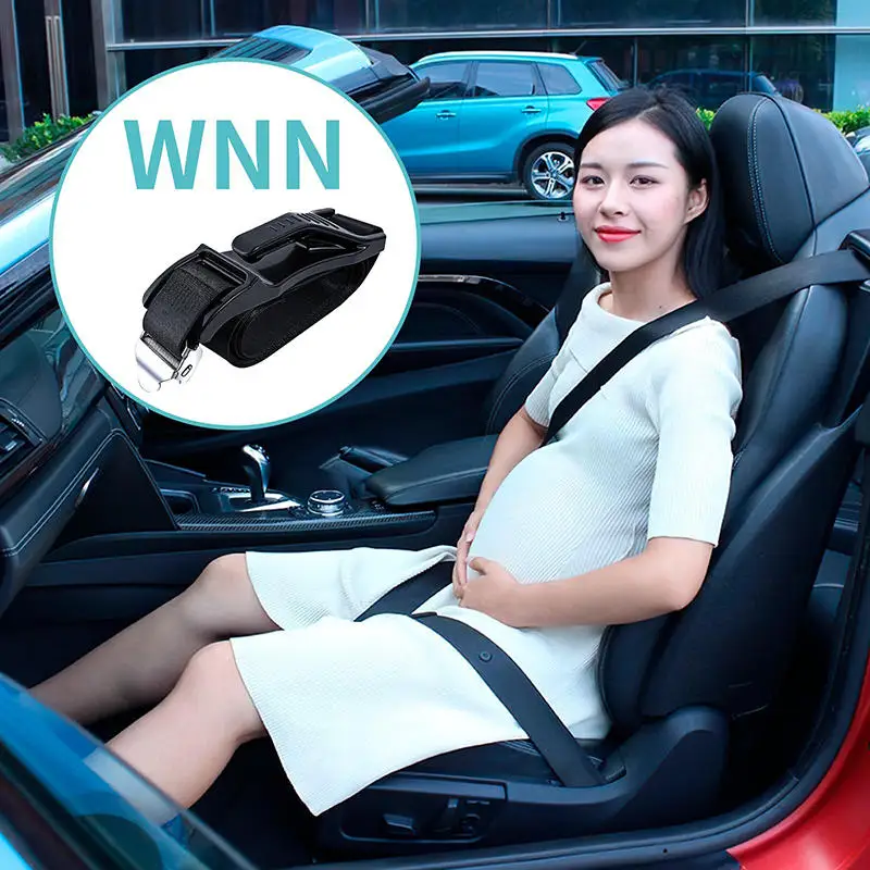 

Woman Driving Seat Belt Adjuster Car Seat Belt Universal Pregnant Moms Belly Car Accessories For Maternity Safe Belt Pregnant