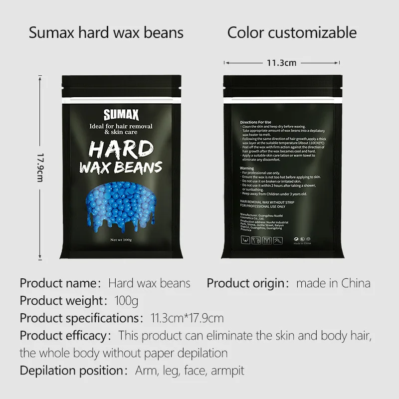 Hair Removal Wax Beans Rapid Hair Removal Solid Hard Waxing Painless Film Wax Bean Skin Care Depilatory Wax Body Beauty Tool