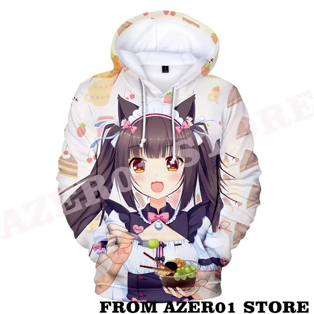 Nekopara Vanilla Chocola Merch Hoodies Winer Suit Hoodie Sportswear Hooded Women/Men hooded Sweatshirt